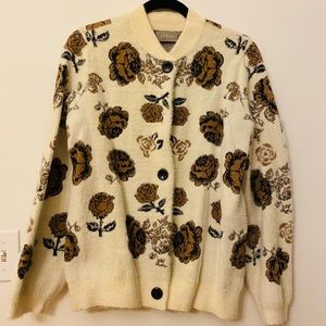 Cyrus Fuzzy Floral Sweater